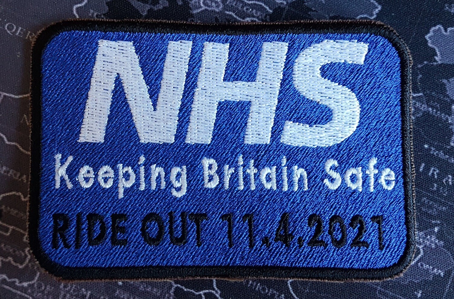 The NHS 'Keeping Britain Safe' Ride Out 11/04/2021 Co-Vid19 Commemorative Patch Fundraising
