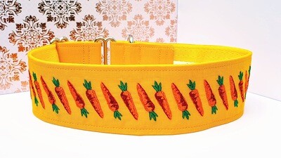 Embroidered Collar &#39;Pulling Carrots&#39; Martingale, House or Clip