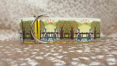 Martingale Collar &#39;Wonderful World&#39; by Jane Wren