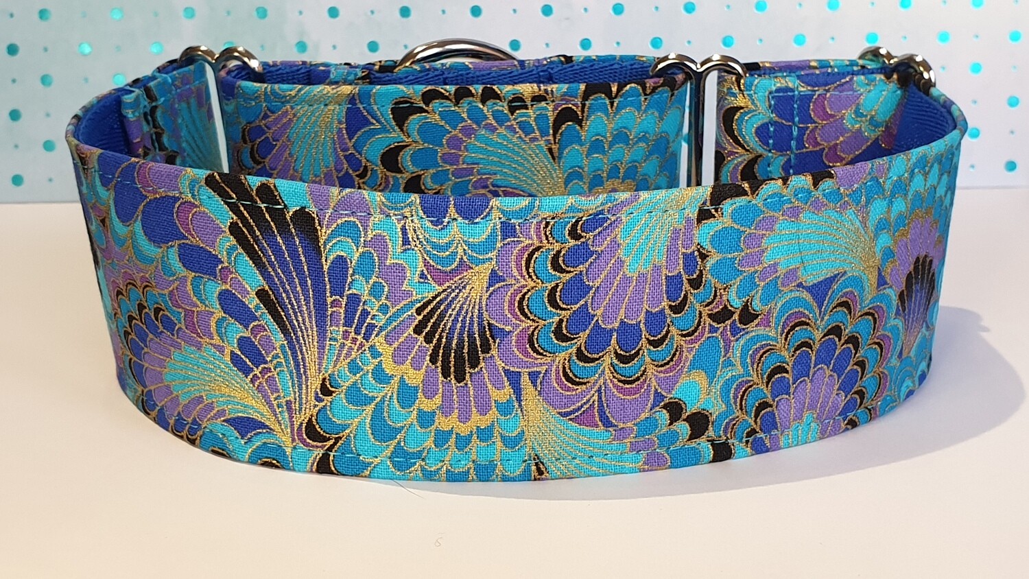 Blue Fan  Japanese Collar