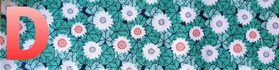 Collars Special Offer Limited Availability Fabric White Flowers on Green &#39;D&#39;