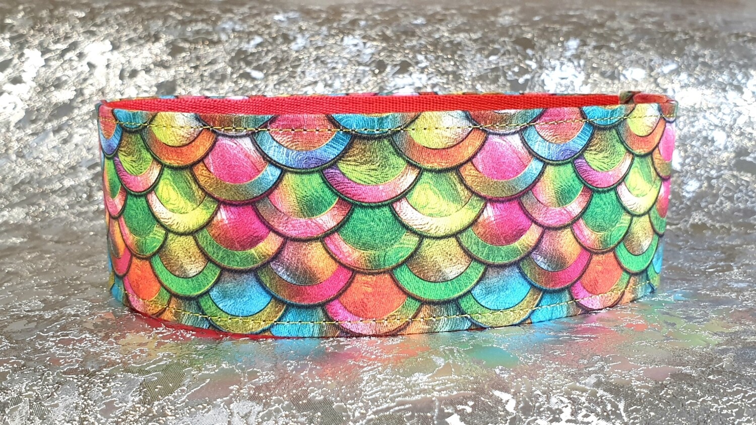 Collar &#39;Stained Glass Scales&#39; Martingale, House or Clip