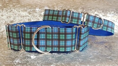 Collar &#39;Mitchell&#39; The Mitchell Clan Tartan Martingale, House or Clip.