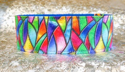 Collar &#39;Stained Glass Window&#39; Martingale, House or Clip