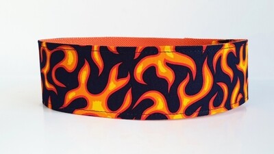 Collar 'Flames' a Fire Design Martingale, House or Clip