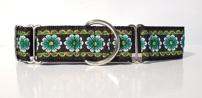 Woven Daisies With Gold Design Ribbon 40mm Collar