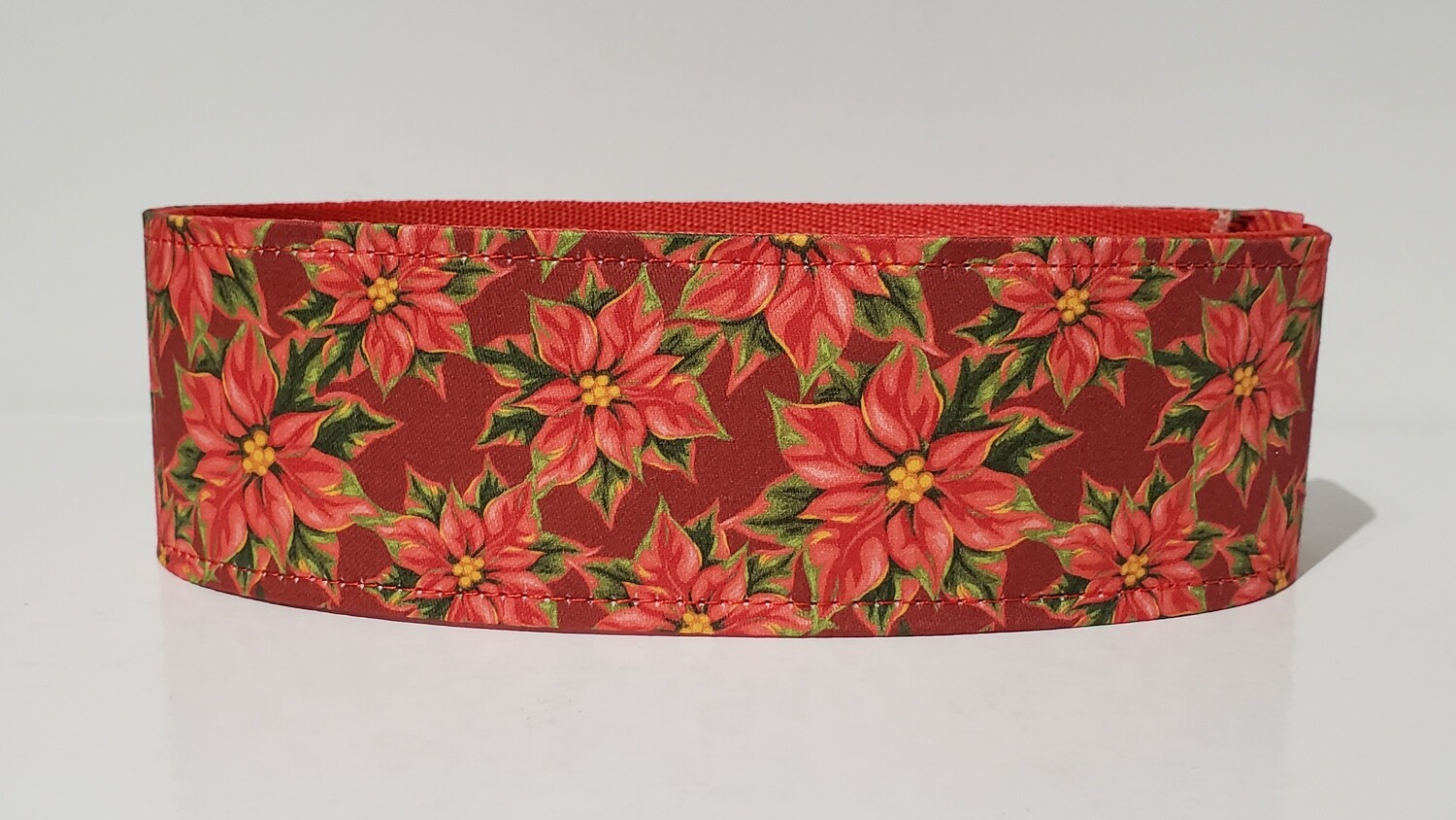 Very Christmassy Dog Collar Poinsettia Design