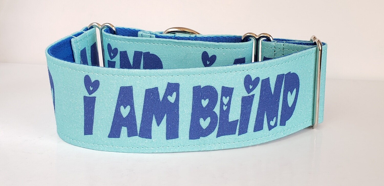 &#39;I am Blind&#39; Dog Collar
