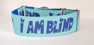 'I am Blind' Dog Collar