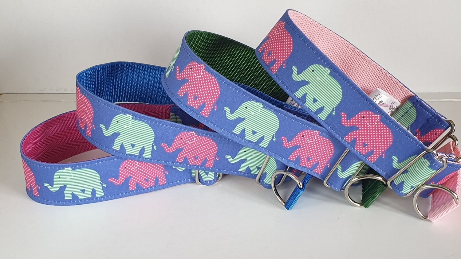 Dog Collar &#39;Ellies&#39; Design Martingale, House or Clip