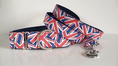 Patriotic Union Jack Martingale, House or Clip Collar Perfect for the Jubilee!
