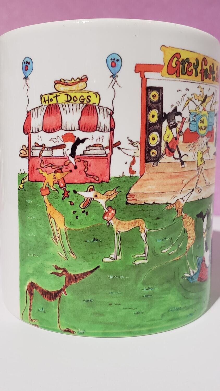 Greyfest 2022 Mug Nellie Doodles Design