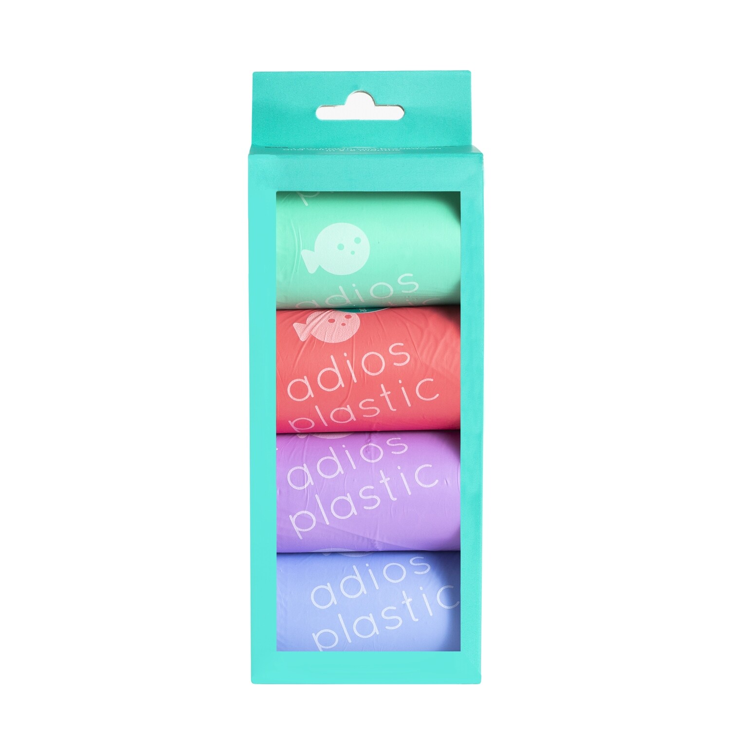 Adios Plastic Non Handle 4 or 8 Roll Pack (60 or 120 Bags)