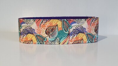 Collar &#39;Abstract Leaves&#39; Martingale, House or Clip