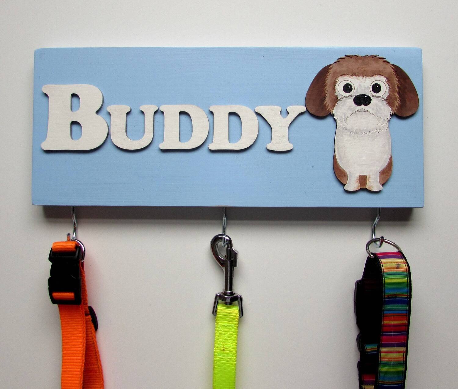 Personalised Shih Tzu Lead Holder, Leash Holder, New Home Gift, Spring Decor, Dog Owner Gift