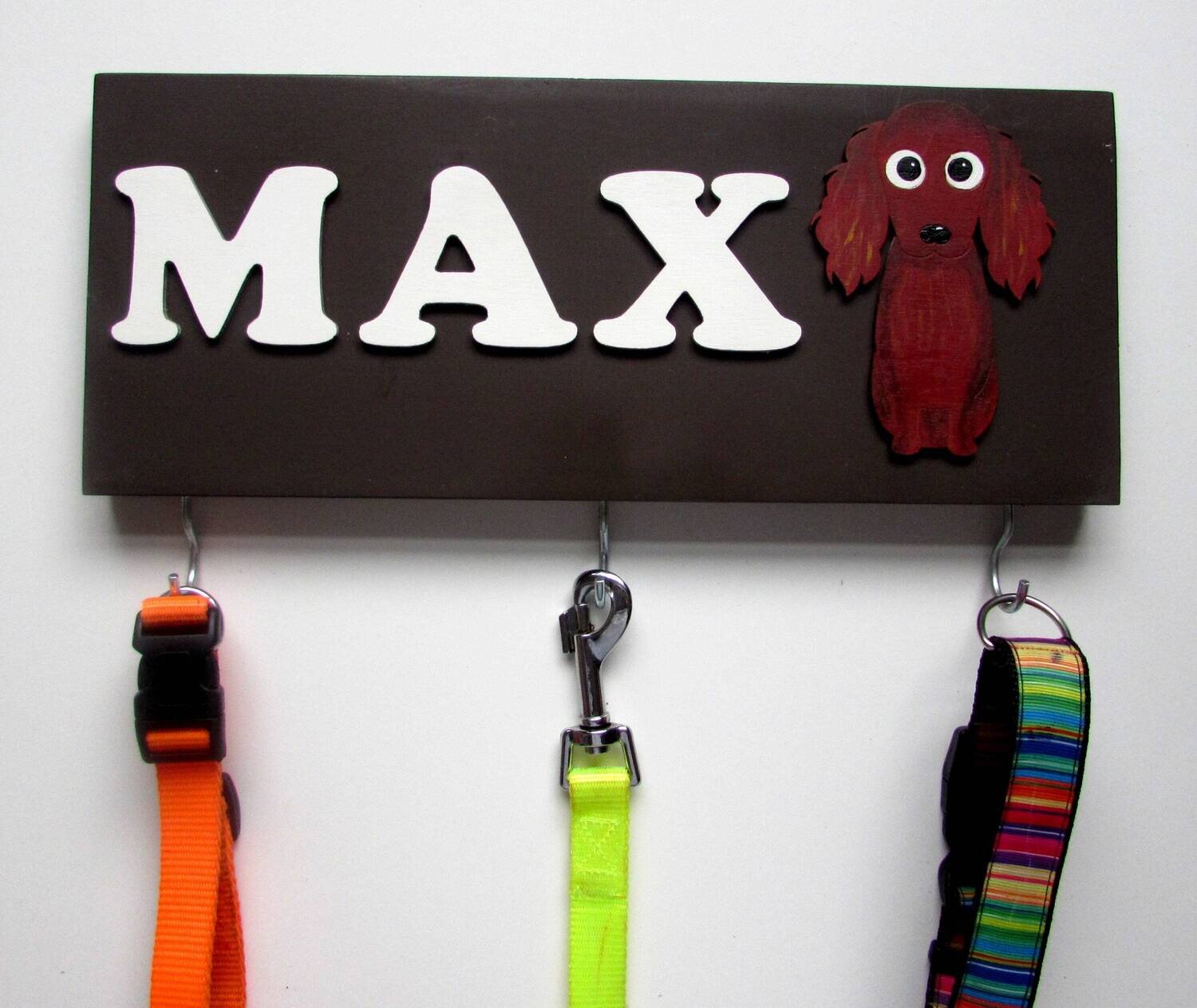 Personalised Irish Setter Lead Holder, Leash Holder, New Home Gift, Spring Decor, Dog Owner Gift