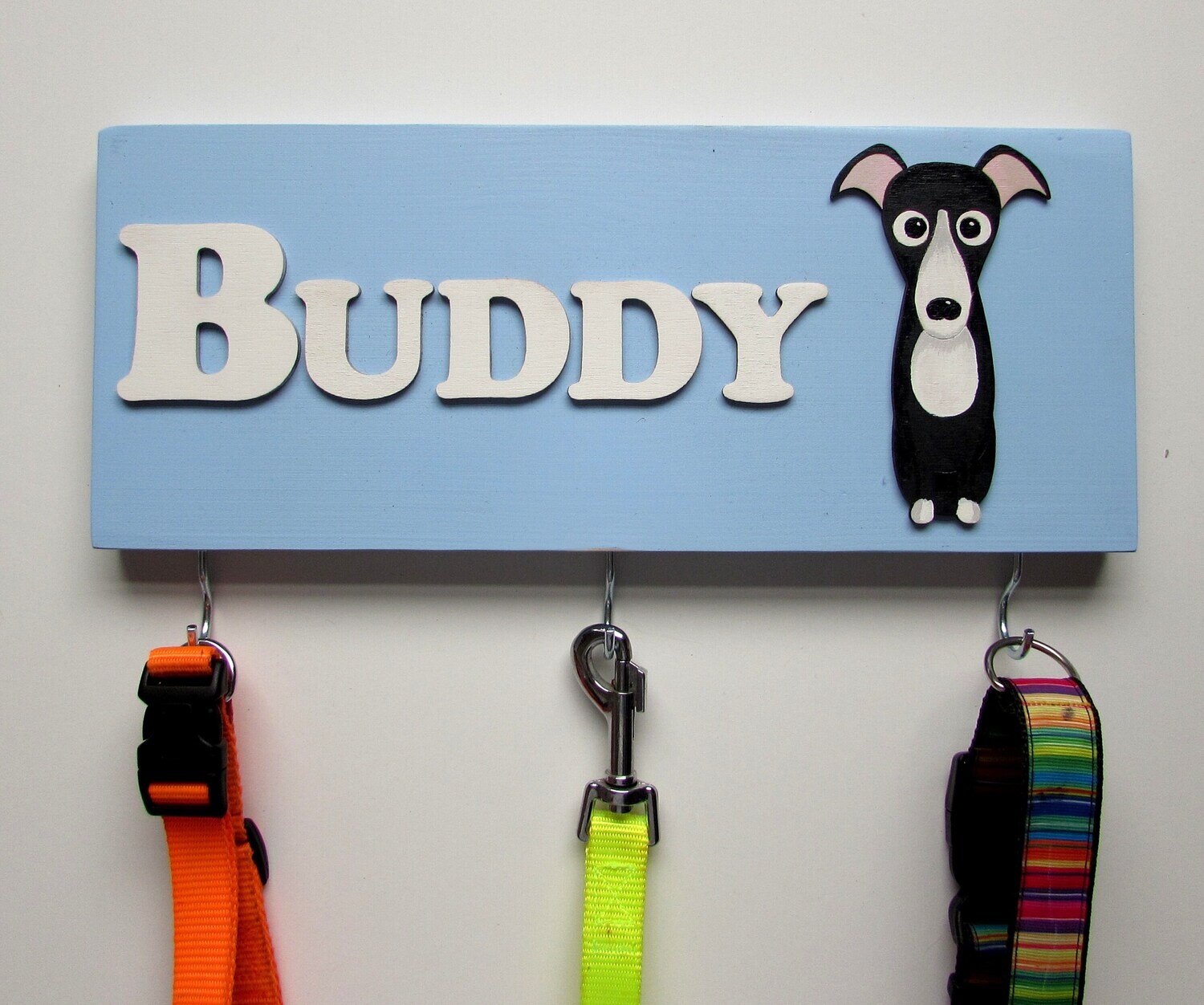 Personalised Greyhound Lead Holder, Leash Holder, New Home Gift, Spring Decor, Dog Owner Gift