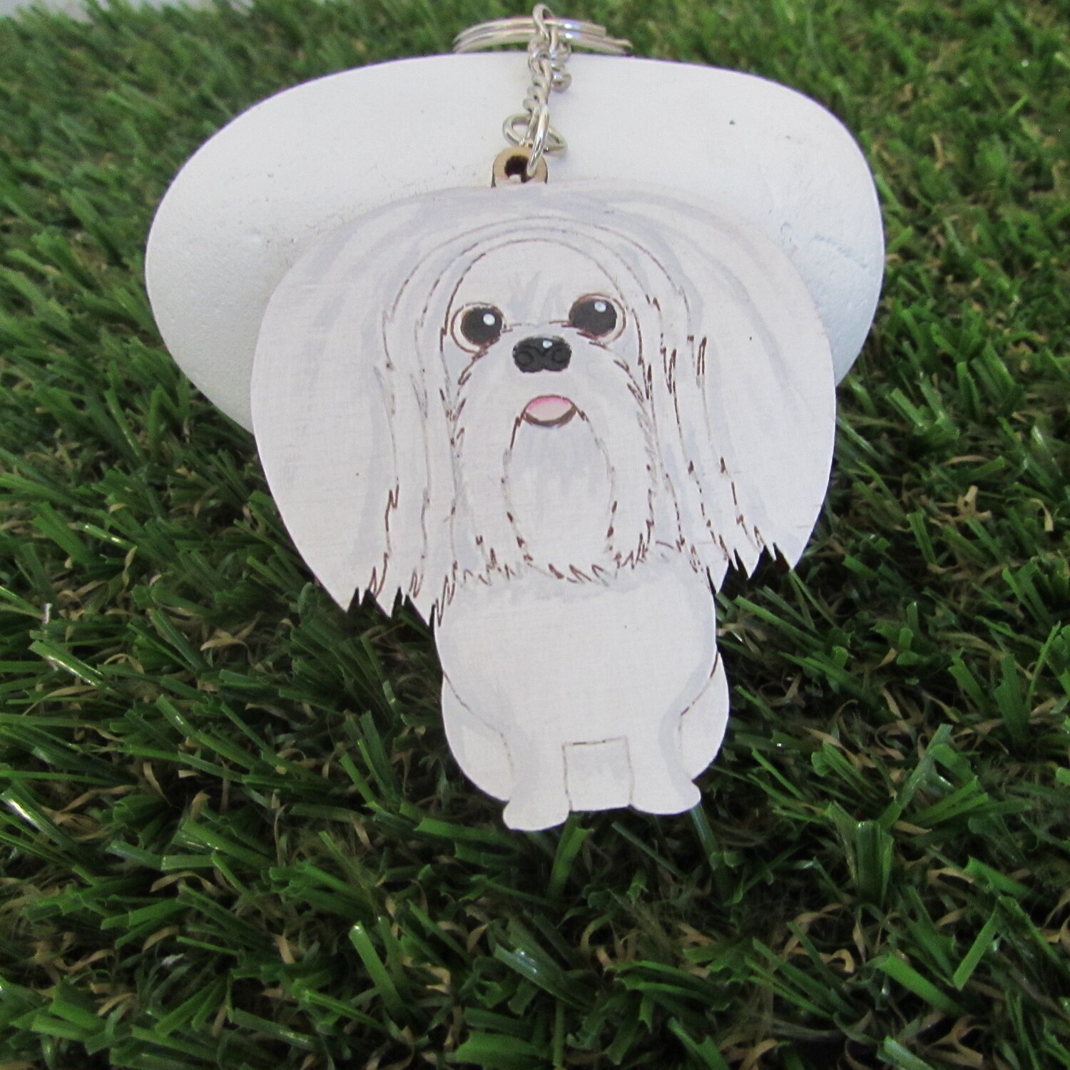 Maltese Wooden Keyring
