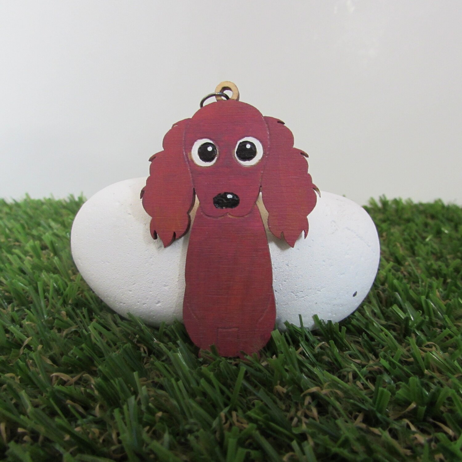 Irish Setter Wooden Keyring