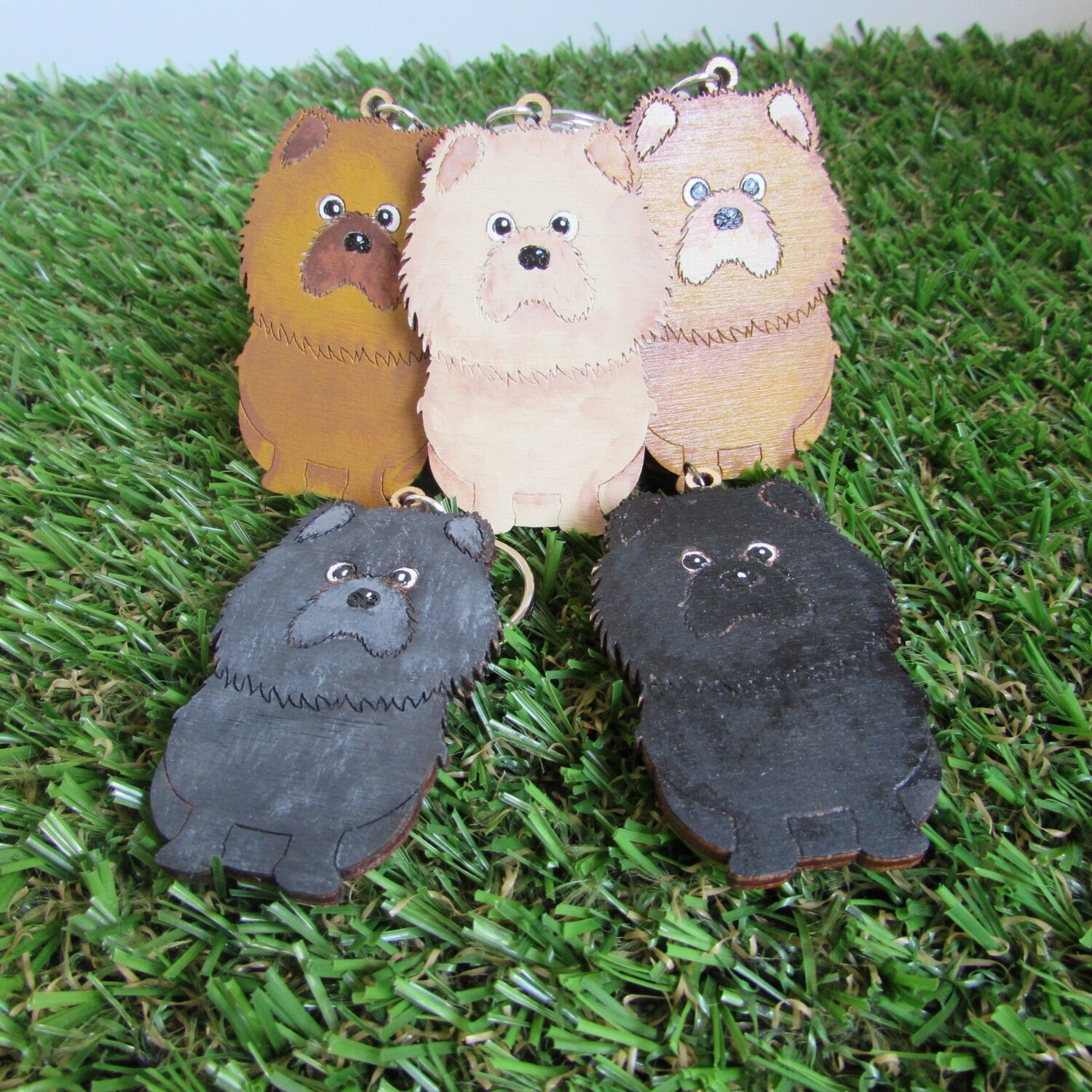 Chow Chow Wooden Keyring, Dog Key ring, Keyring, Keychain, Dog Key chain, Chow Chow Gift, Chow Chow