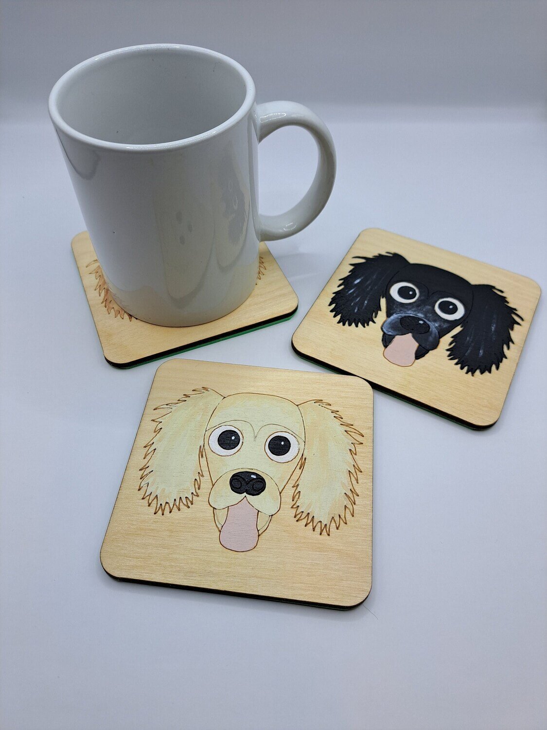 Saluki Wooden Coaster, Saluki Gift, Dog Coaster, Wooden Coaster