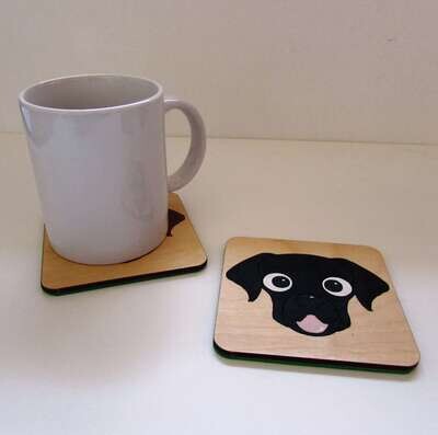 Labrador Wooden Coaster, Labrador Gift, Dog Coaster, Wooden Coaster