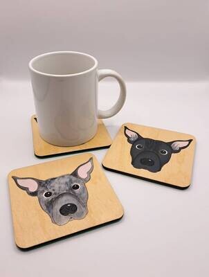 Mexican Hairless, Xoloitzcuintli, Xolo Wooden Coaster, Mexican Hairless Gift, Dog Coaster, Wooden Coaster