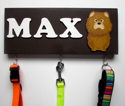 Personalised Chow Chow Lead Holder, Leash Holder, New Home Gift, Dog Owner Gift