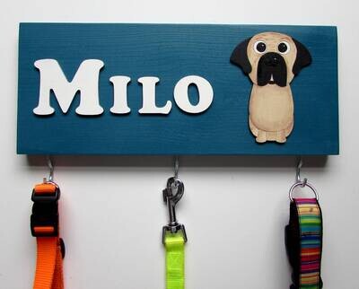 Personalised Mastiff Lead Holder, Leash Holder, New Home Gift, Spring Decor, Dog Owner Gift