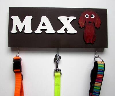Personalised Irish Setter Lead Holder, Leash Holder, New Home Gift, Spring Decor, Dog Owner Gift