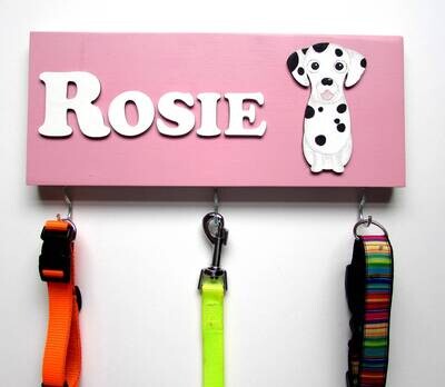 Personalised Dalmatian Lead Holder, Leash Holder, New Home Gift, Dog Owner Gift