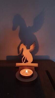 Personalised greyhound tealight shadow caster whippet lurcher memorial angel dog