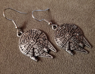 Spaceship earrings