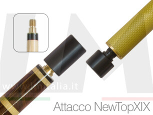 Bewinner Porta Gesso Magnetico per Biliardo - 4 Pezzi in Alluminio a Sezione Singola con Clip da Cintura, Custodia per Stecca Accessori da Biliardo