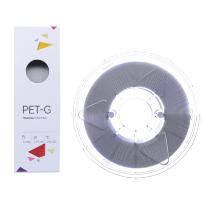 PET-G пластик CyberFiber 1.75 мм натуральный (за каждые 10 метров)