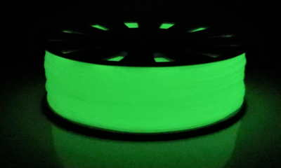 PETG Aurora зеленый-люминесцентный 1.75 мм, TM ECOFIL (за каждые 10 метров)