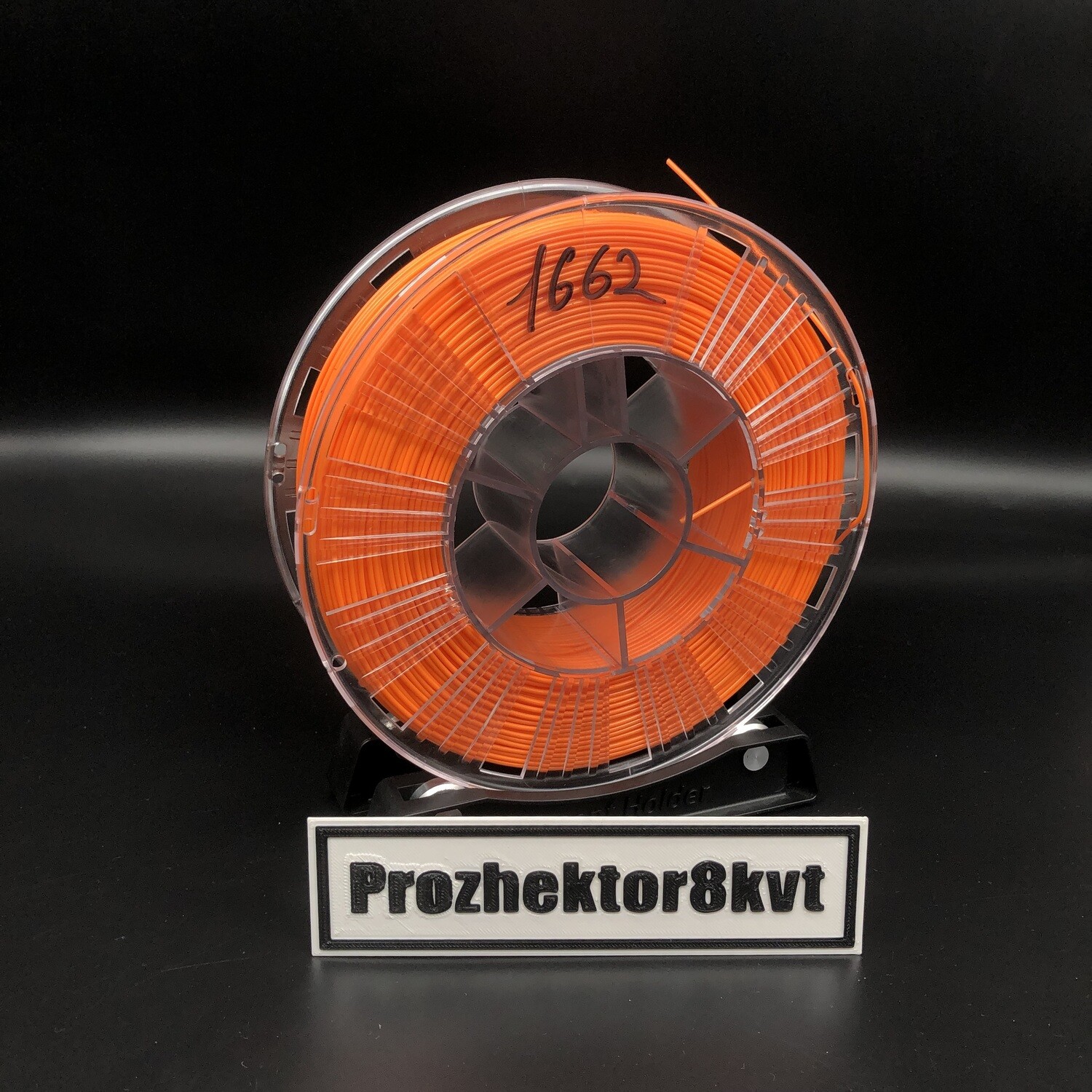 №1662 PLA REC оранжевый 1,75 мм, недомот, 700 гр.