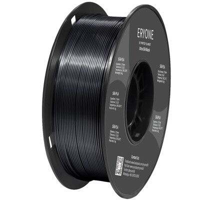 PLA Ultra SILK Black (Супер шелк Черный) Eryone 1 кг.
