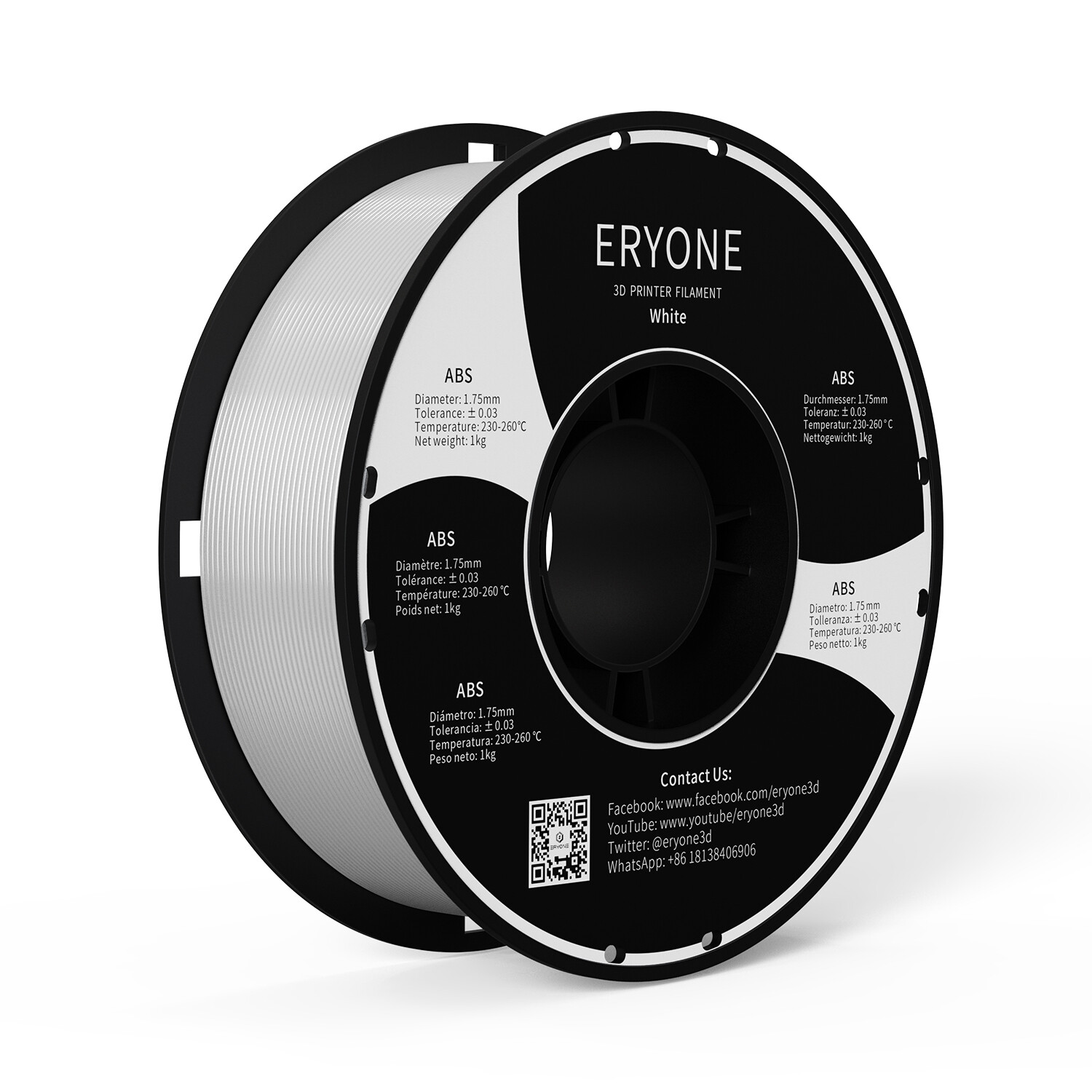 ABS Carbon Fiber (Белый) Eryone  1 кг.
