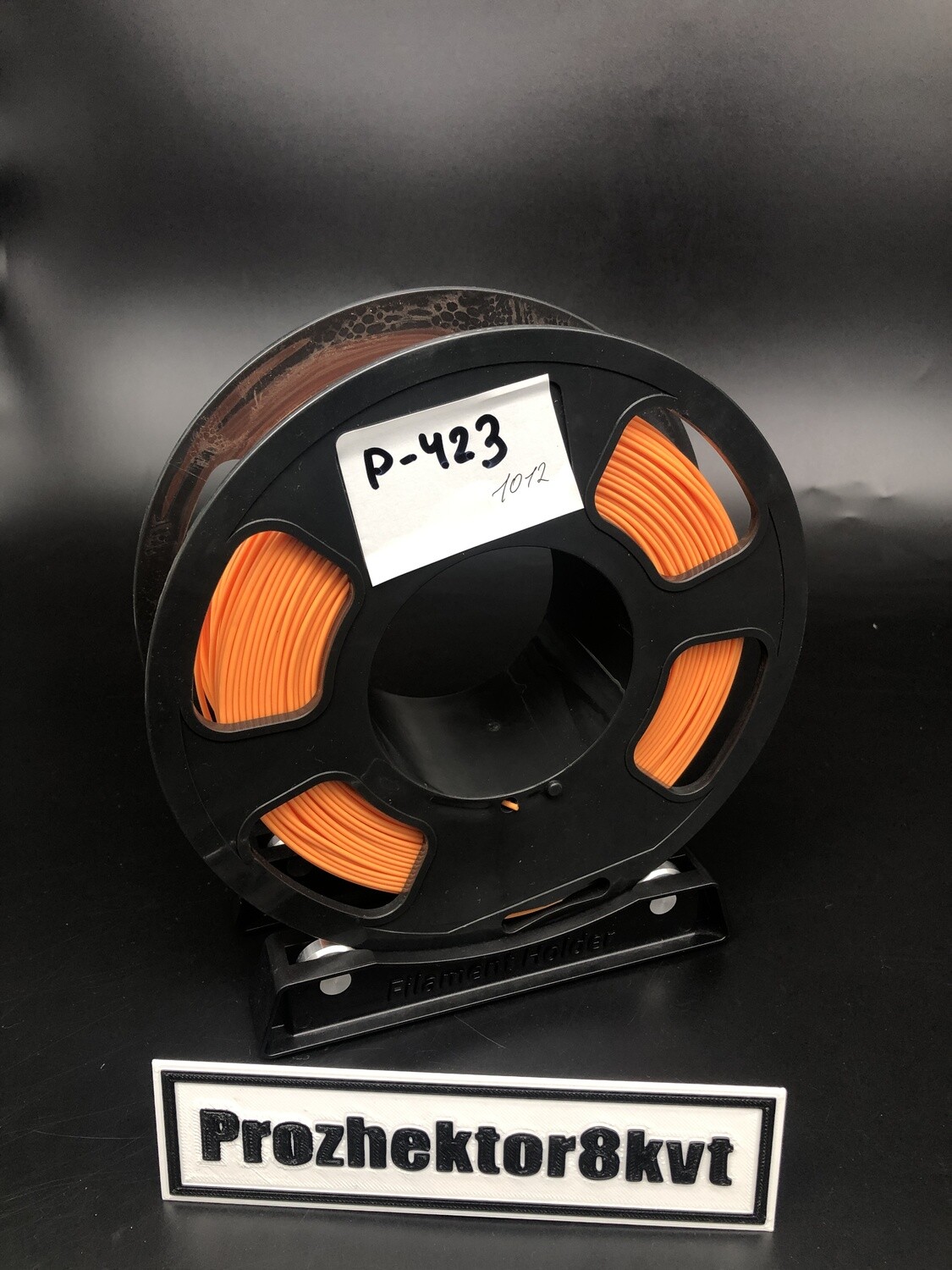 P-423 PLA U3PRINT оранжевый 1,75 мм, недомот, 782 гр.