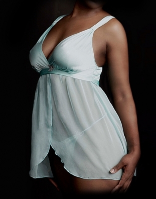 Silk Sliding Strap Sheer Cross Over Babydoll Silk Sliding Strap Sheer Cross Over Babydoll
