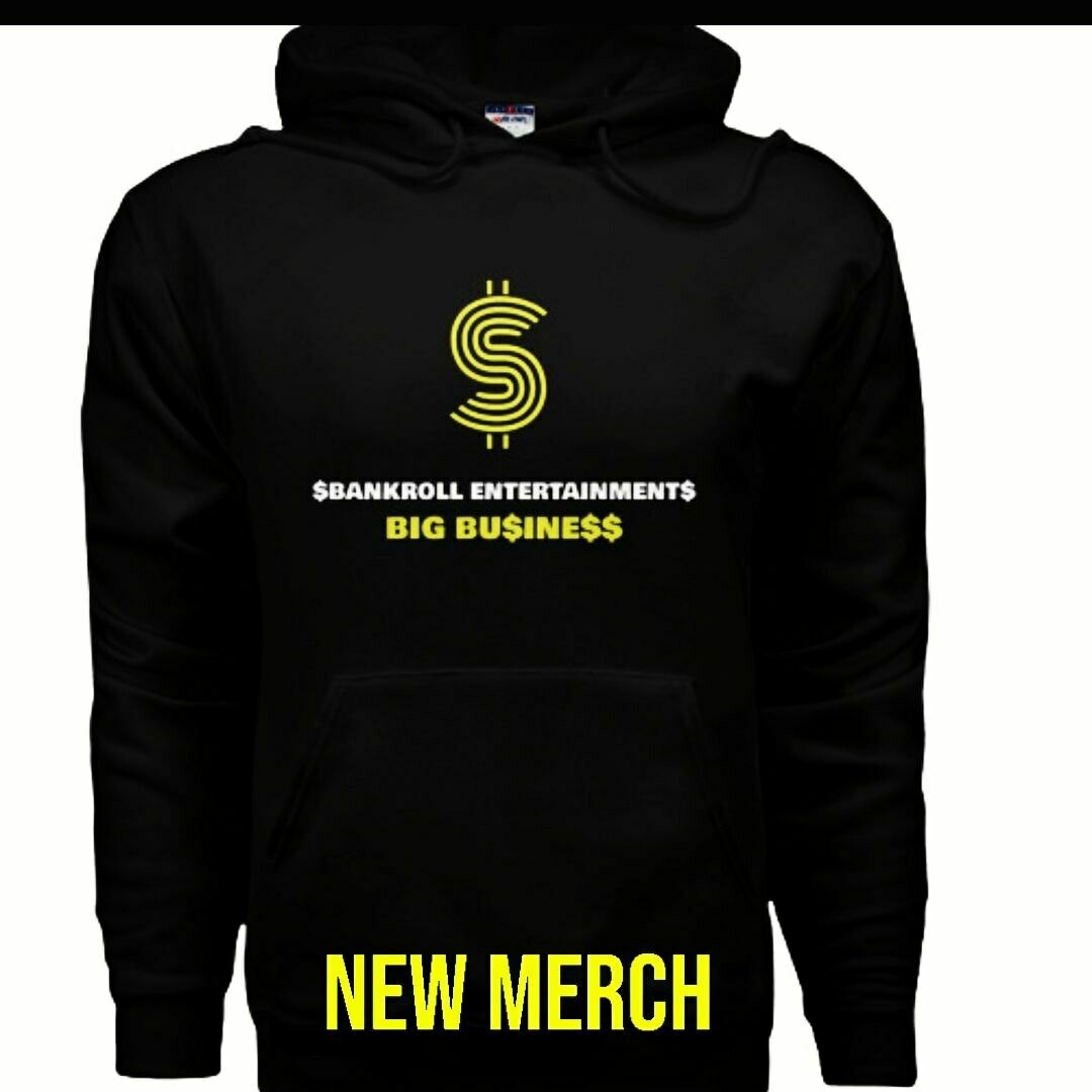 BANKROLL HOODIES (ECO SMART BLACK) L,XL,XXL