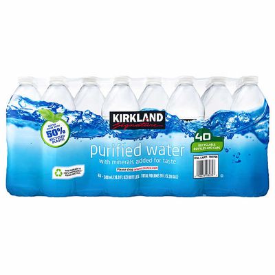40pcts!!! Kirkland purified water