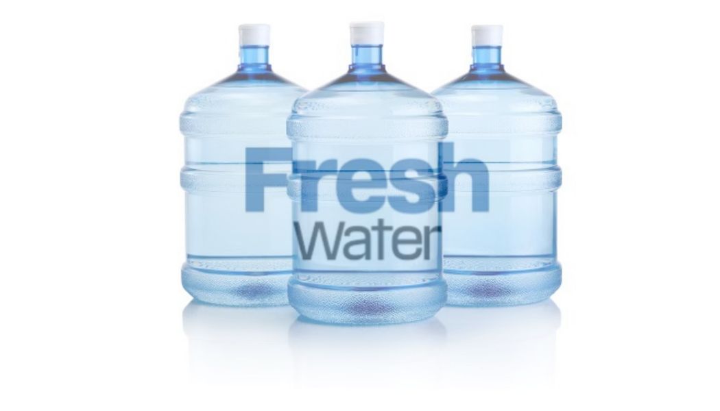 Fresh water supply company&#39;s-5-gallon water jug
