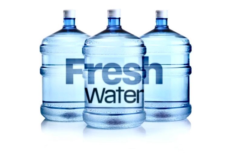 Fresh water supply company&#39;s-5-gallon water jug