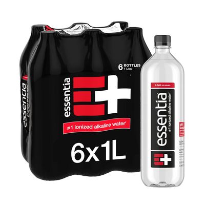 Essentia Ionized Alkaline Water – 6 × 1 L bottles