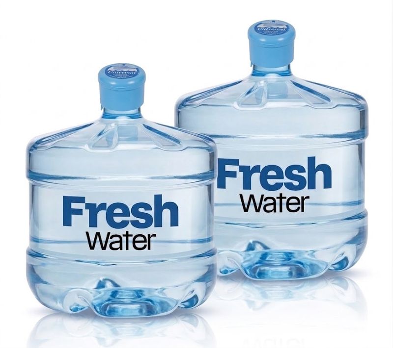 Fresh water supply company 3 gallon water jugs