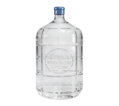 Fresh water supply company's Glass purified-5-gallon water jug