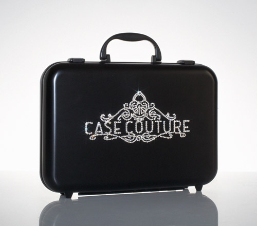 Med Aluminium Case Black Swarovski Logo