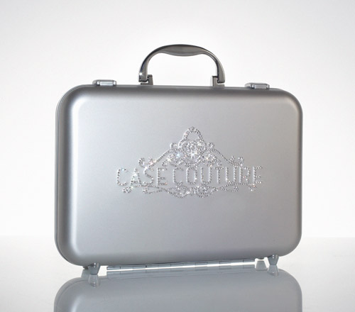 Med Aluminium Case Silver Swarovski Logo